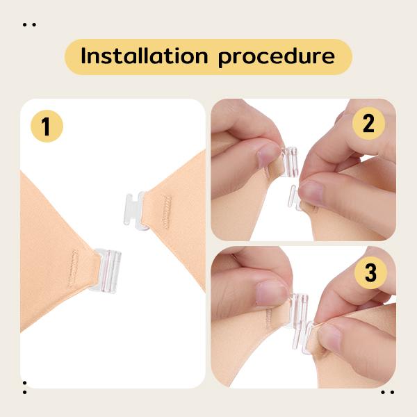 Niidor Fabric Adhesive Bra, Comfortable with Front Closure Strapless Sticky Invisible Bra Reusable for Backless Dress, Gift for her