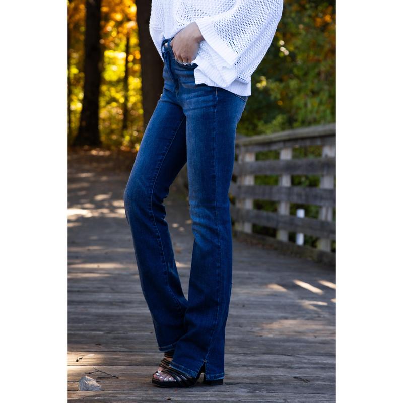 * 3 DIFFERENT LENGTHS! Judy Blue One For You, Me, And Her High-Rise Slim Fit Bootcut Denim Fabric Flat Fabric Flat Jean Womenswear