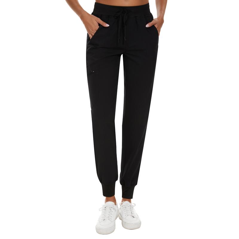 CozyFit Scrubs for Women Set - Stretch V-Neck Scrub Top & Jogger Pant with 8 Pockets Women's V-Neck