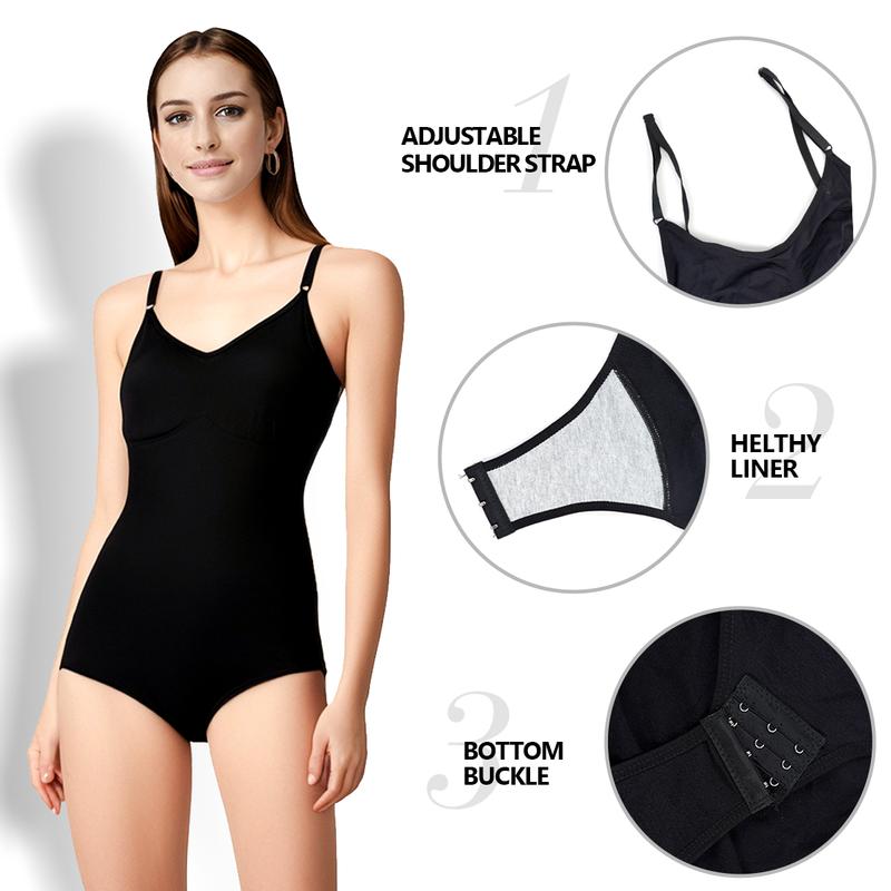 Women's Shapewear Bodysuit Tummy Control Body Shaper Seamless Compression Shaping Bodysuit Snatch Slimming Body Shape