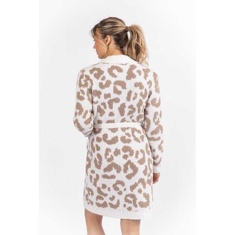 It Was All A Dream Light Leopard Robe DOORBUSTER