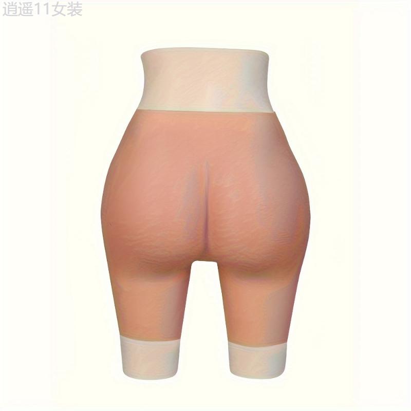 Silicone Butt Lifting Shapewear Pants for Women - Enhance Your Curves, Nude Color, Hand Washable Womenswear Fabric