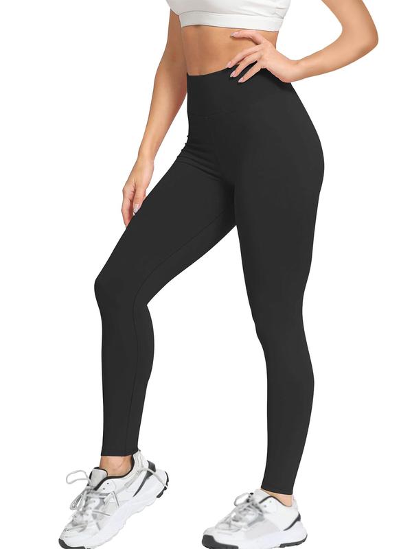 Women's Solid High Waist Thermal Lined Leggings, Fall Outfits, Fallfreshness Casual Comfy Warm Skinny Pants for Fall & Winter, Women's Bottoms for Daily Wear