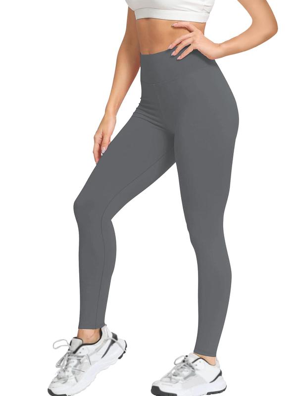 Women's Solid High Waist Thermal Lined Leggings, Fall Outfits, Fallfreshness Casual Comfy Warm Skinny Pants for Fall & Winter, Women's Bottoms for Daily Wear