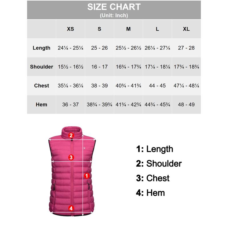 Women's Lightweight Warm Puffer Vest  Breathable Womenswear