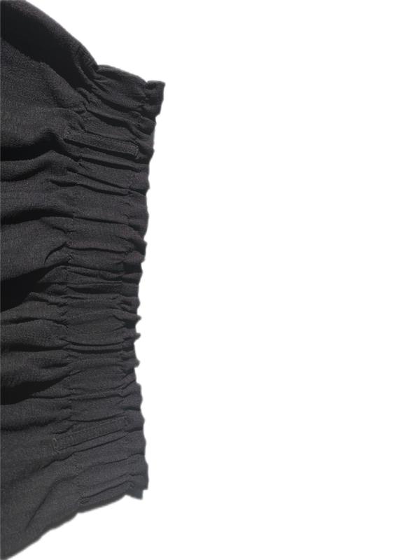 Women's Solid Paper Bag Waist Belted Shorts, Casual Frill Trim Pocket Shorts for Summer, Fashion Women's Bottoms for Daily Wear