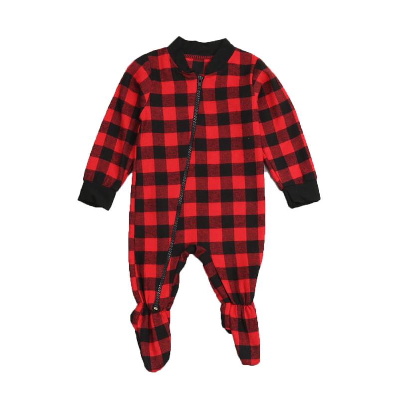 Family Xmas Matching 2 S Pajamas Set, Solid Tops Romper, Plaid Long Pants Family Sleepwear, Christmas Cozy Nightwear Set Xmas Pj's Clothes men, women, and kids. Womenswear Baby