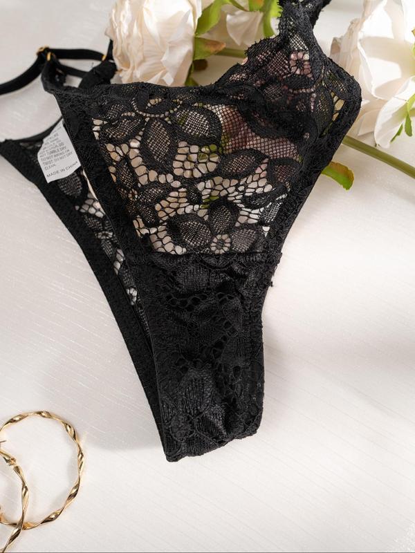 Women's Contrast Lace Panty, Soft Comfy Breathable Knicker for Daily Wear, Underwear for All Seasons