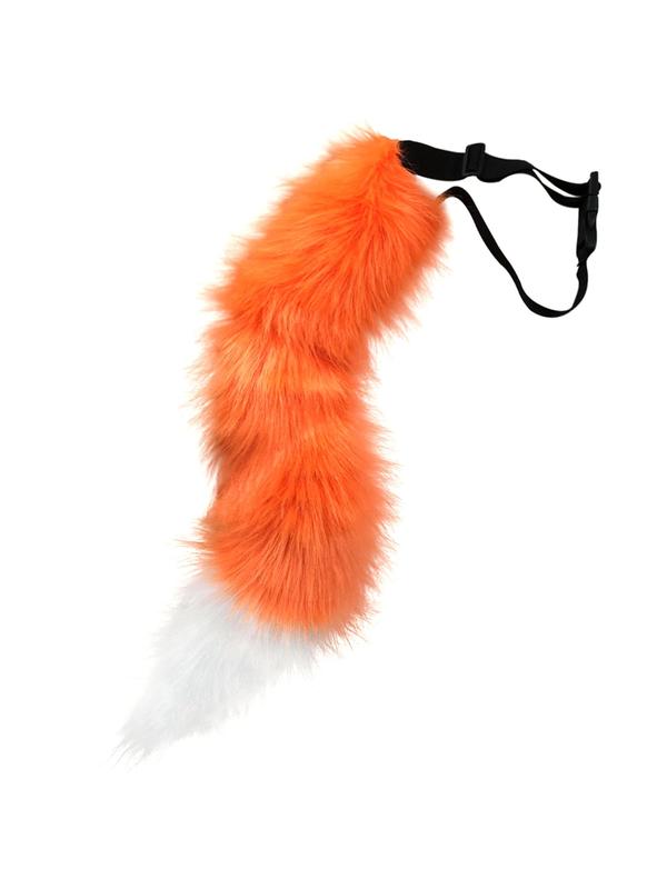 Women's Cute Faux Fox Tail Belt, Adjustable Fox Tail Design Belt For Cosplay, Costume Party Decoration, Fashionable Accessories For Party