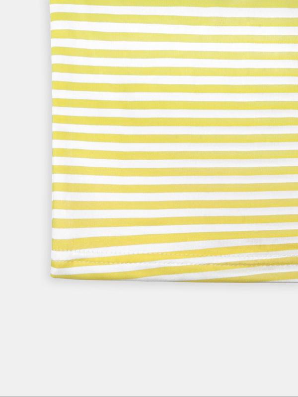 Women's Striped Print Crop Tube Top, Casual Backless Strapless Top for Summer, Ladies Clothes for Daily Wear