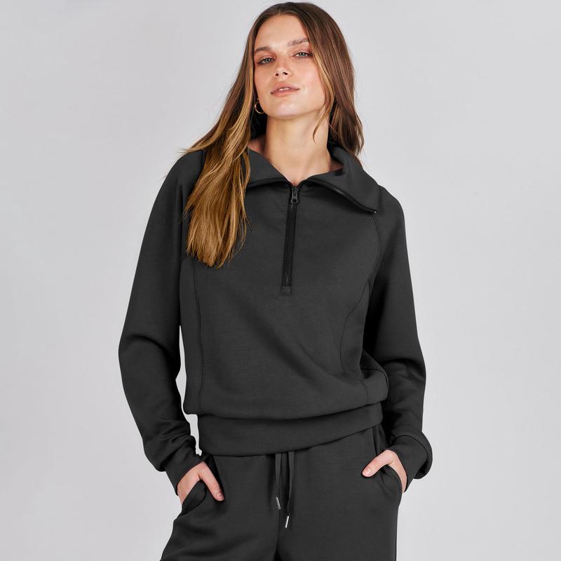 ANRABESS Women 2 Piece Outfits Sweatsuit Oversized Sweatshirt Sweatpants Tracksuit Sweat Lounge Matching Set 2024 Fall Trendy Polyester Womenswear