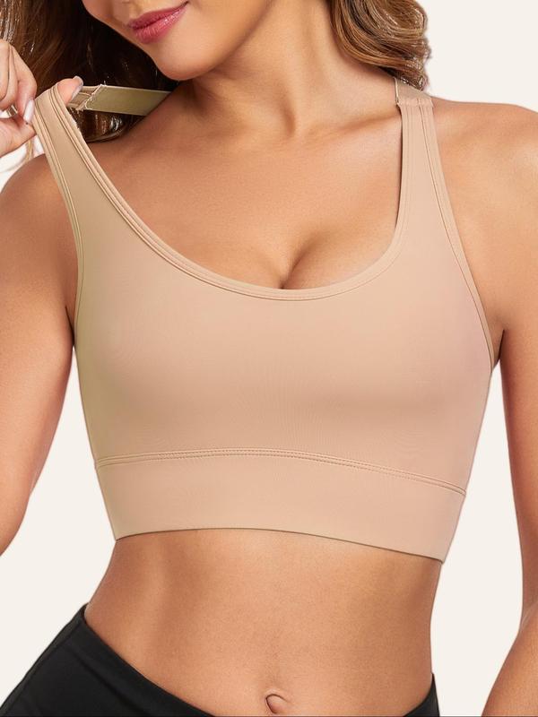 Women's Criss Cross Backless Wireless Bra, Breathable Comfortable Removable Chest Pads Lingerie Top, Ladies Lingerie for All Seasons