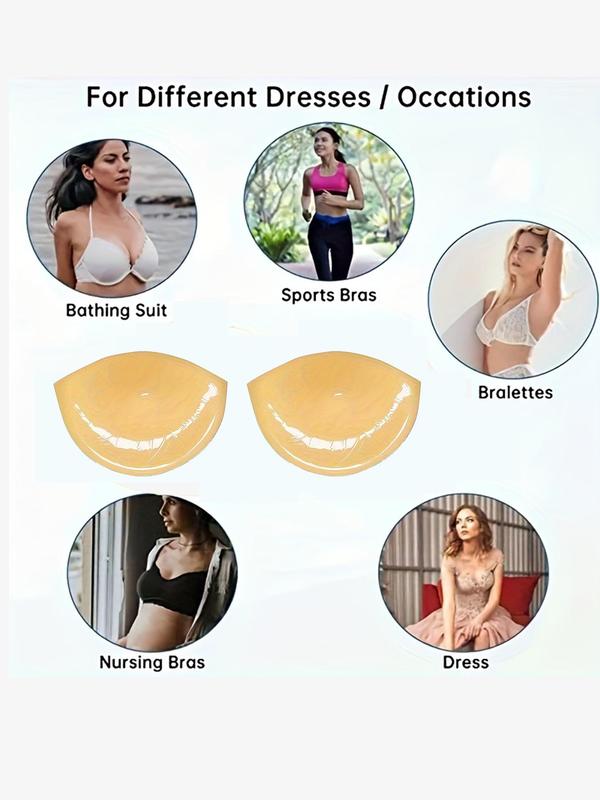 Women's Basic Solid Color Nipple Cover, 1 Pair Self Adhesive Bra Sticker, Women's Lingerie Accessories For Daily Wear