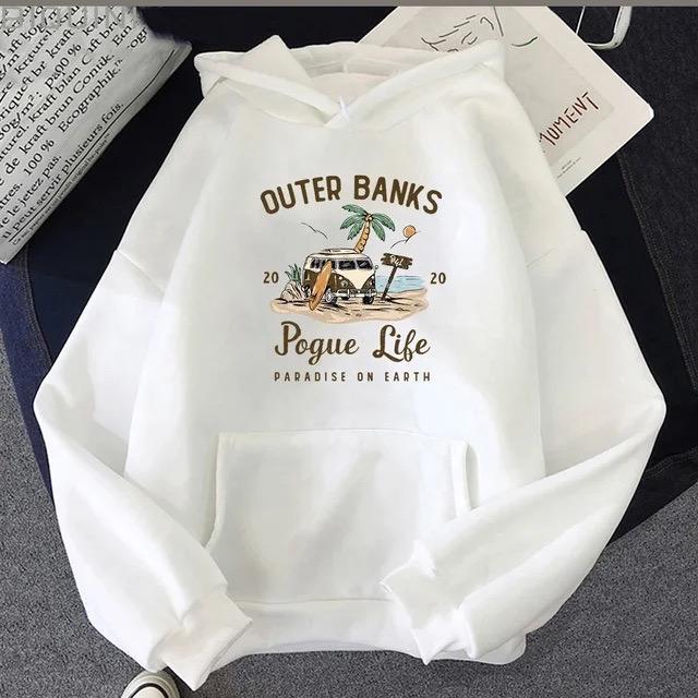Outer Banks Pogue Life Graphic Hoody Hoodies, New Women Fashion Aesthetic Sweatshirts ,Female Kpop Style Streetwear
