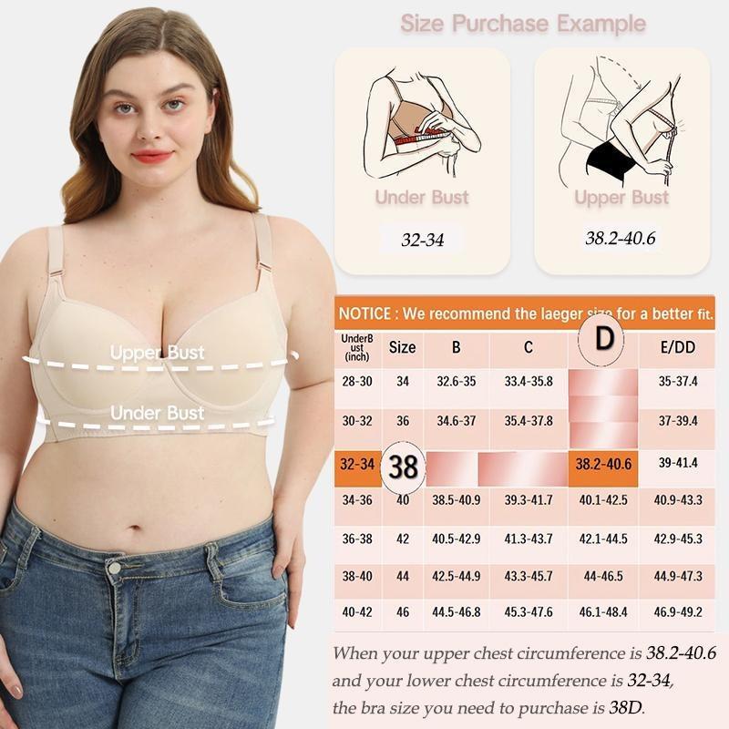 Back Smoothing  Push Up  Hide Back Fat No Underwear Simple Full Coverage Comfort Seamless  Breathable  Womenswear Lady adjustable