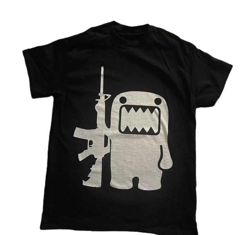 Domo Kun Gun T Shirt grunge y2k emo amity affliction tapout hello kitty goth 99s