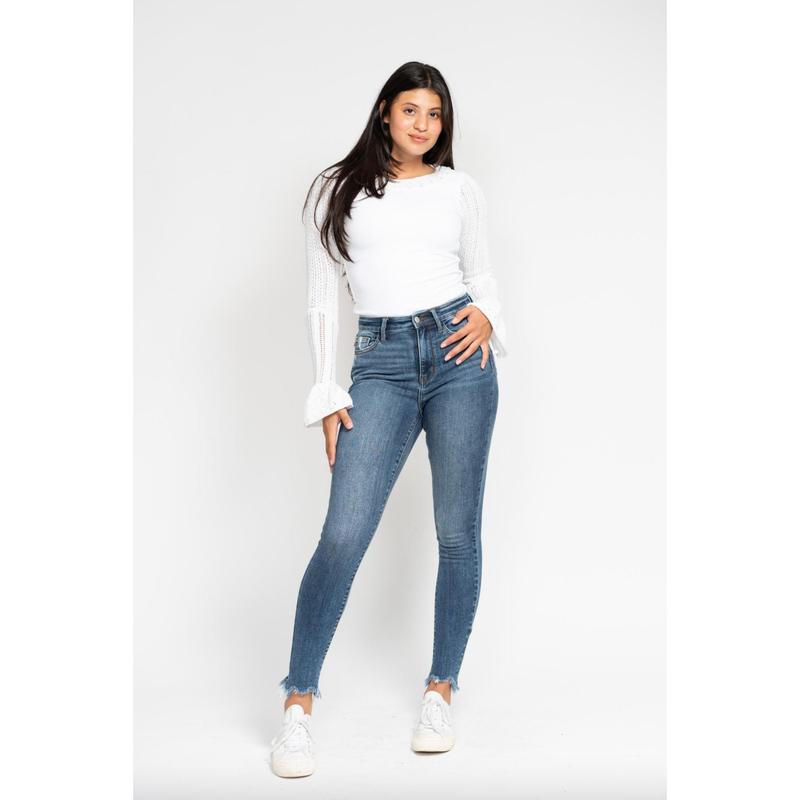 Judy Blue Shark Bite Skinny Jeans