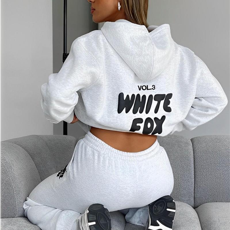 Limited Edition White Fox Hoodie - Premium  Colection, Cozy Cotton Leisurewear, Classic White Fox Design, fall outfits sweatshirts