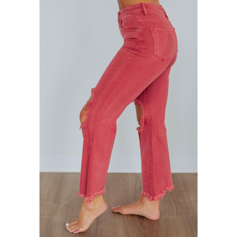 Willow Risen Jeans - Brick