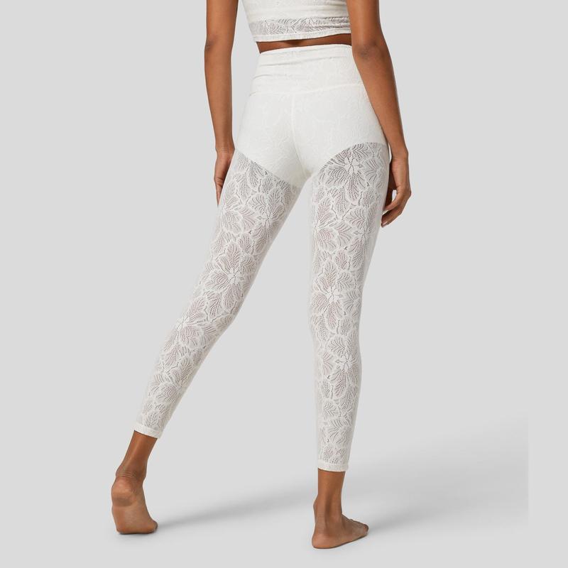 Halara High Waisted Crossover 2-in-1 7 8 Lace Casual Leggings