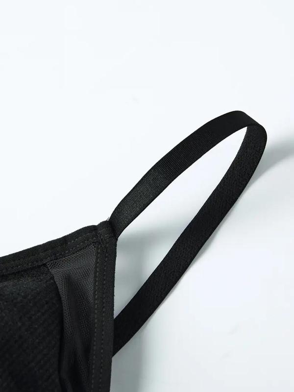Women's Solid Sheer Wireless Push Up Bra, Comfortable Breathable Bralette Lingerie Top for Daily Yoga Wear, Women's Lingerie for All Seasons