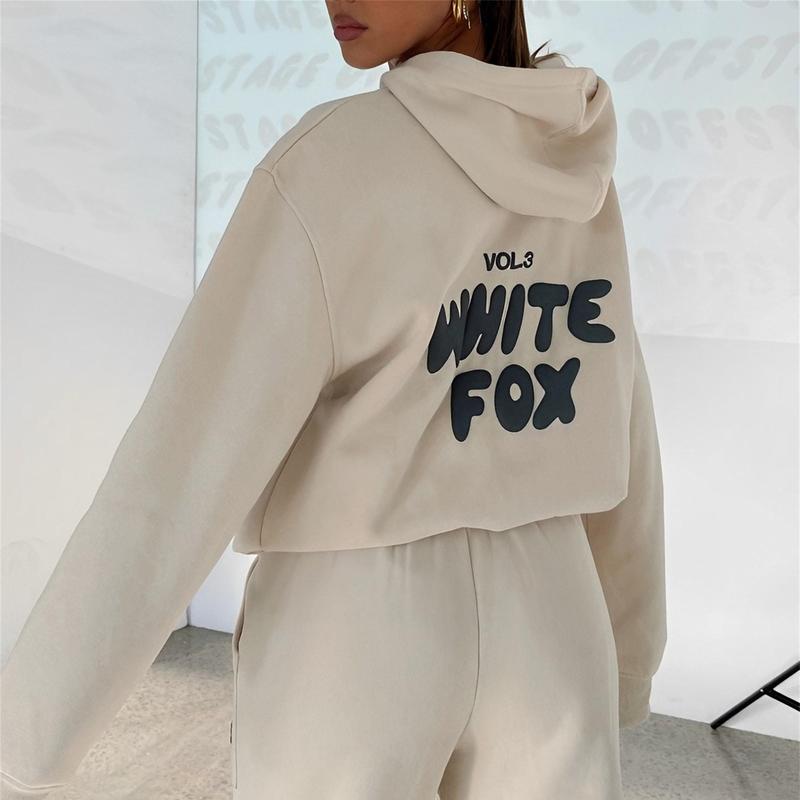 Limited Edition White Fox Hoodie - Premium  Colection, Cozy Cotton Leisurewear, Classic White Fox Design, fall outfits sweatshirts