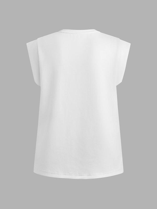YOZY [4 colors, size 4-14] Basic Plain Round Neck Batwing Sleeve Tee, Casual Comfy T-shirt, 2024 Women's Summer Outfits for Daily Wear, [S-XXL]