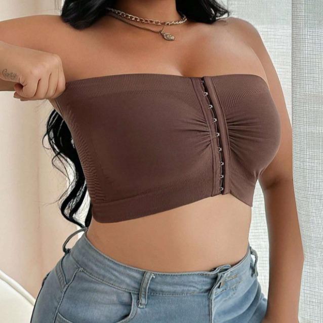 Women's Front Closure Seamless Brassiere for Larger Sizes - Everyday Wear - Womenswear