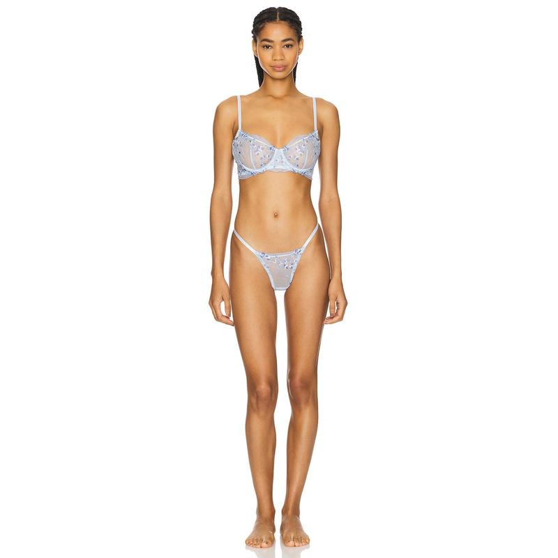 KAT THE LABEL Sofia Underwire Bra in Corn Flower