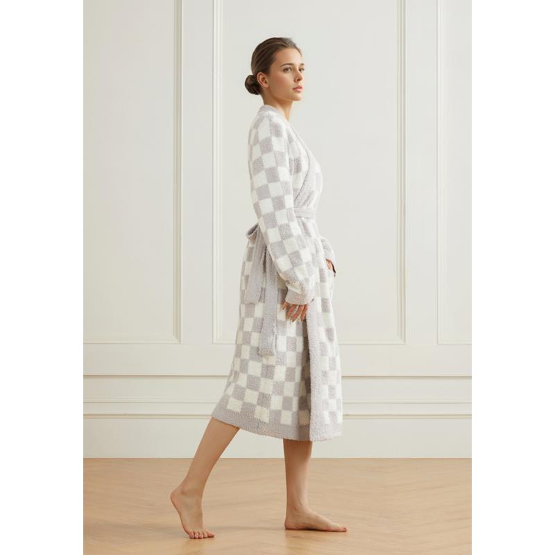 Checkered Buttery Robe