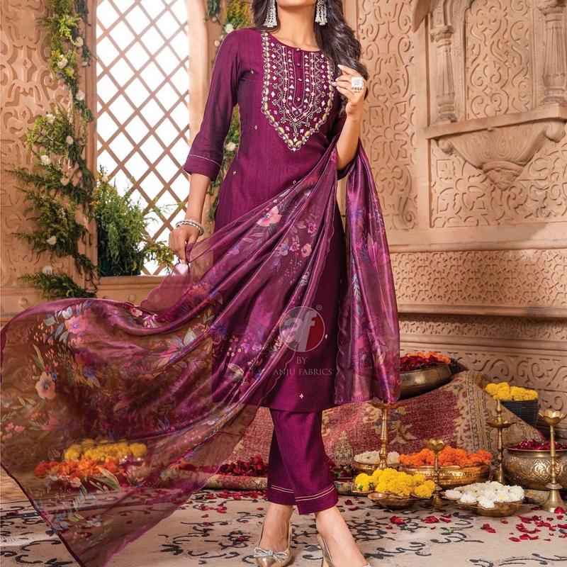 VISCOSE (SELF DOBBY) Kurta sets Traditional