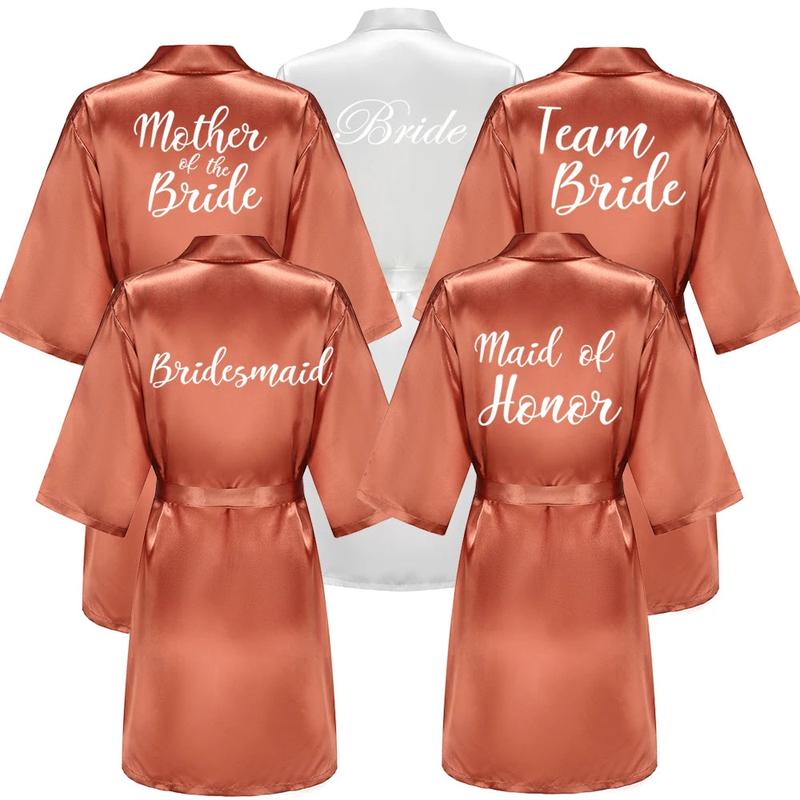 Wedding Bride Bridesmaid Robes for Bridal Party