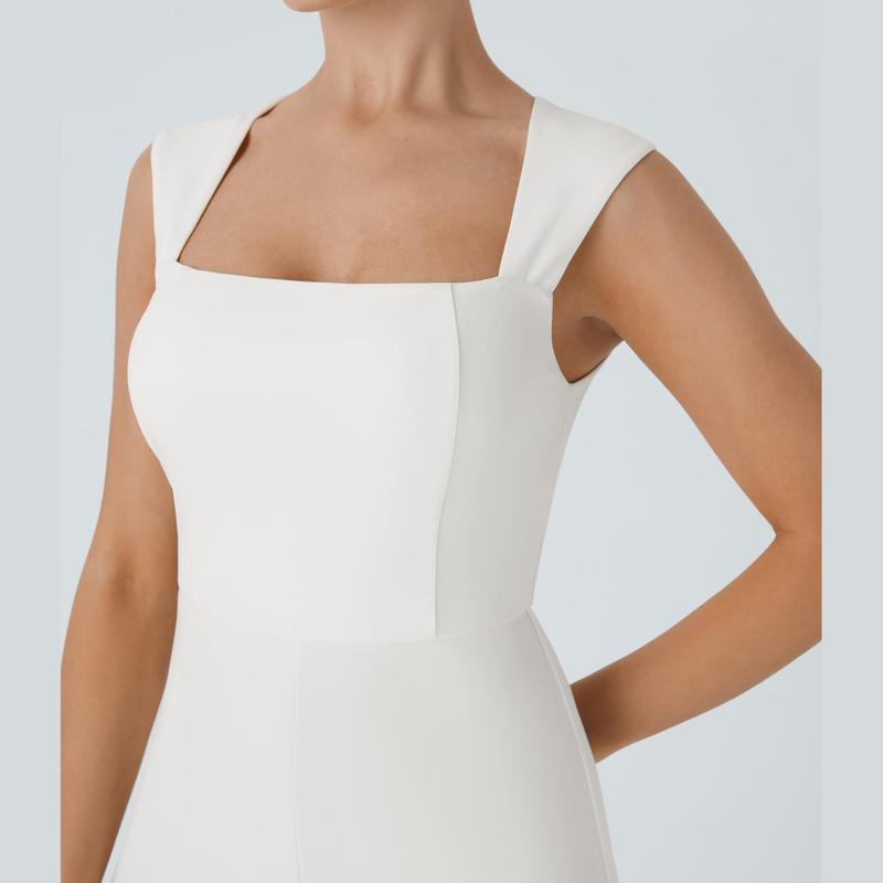 Halara Square Neck Sleeveless Bridesmaid and Wedding Guest Jumpsuit