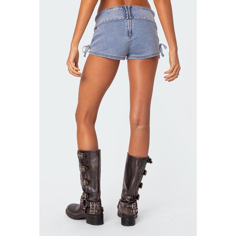 Kenzy Micro Denim Shorts