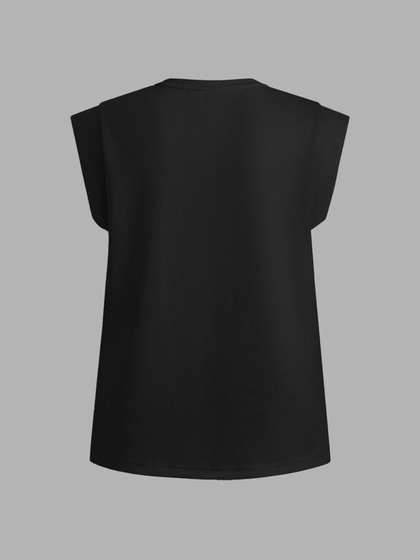YOZY [4 colors, size 4-14] Basic Plain Round Neck Batwing Sleeve Tee, Casual Comfy T-shirt, 2024 Women's Summer Outfits for Daily Wear, [S-XXL]