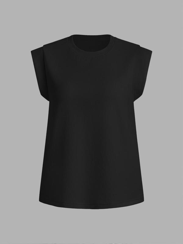 YOZY [4 colors, size 4-14] Basic Plain Round Neck Batwing Sleeve Tee, Casual Comfy T-shirt, 2024 Women's Summer Outfits for Daily Wear, [S-XXL]