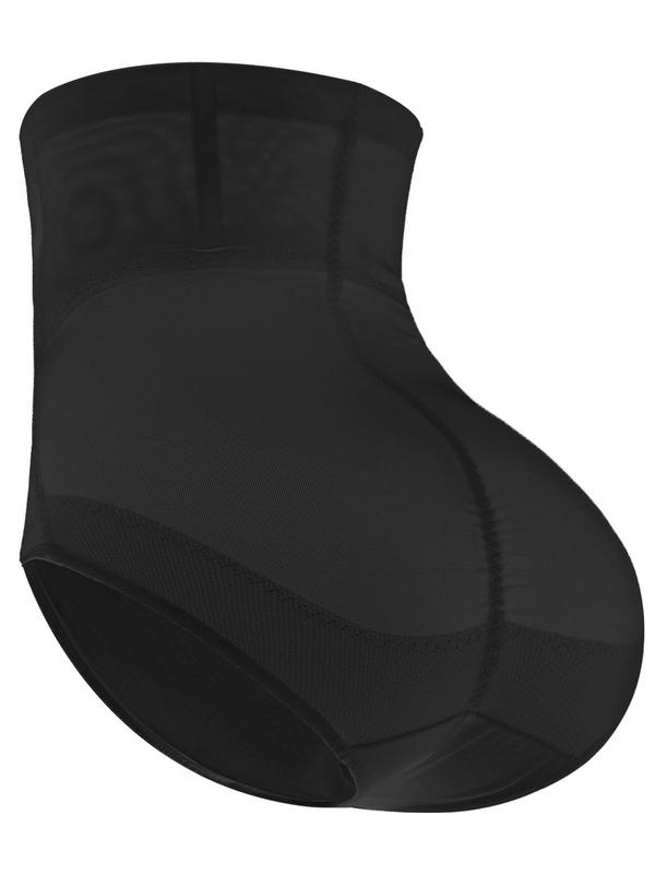 Women's Plain High Waist Sheer Tulle Shapewear Panty, Casual Comfort Tummy Control Slimming Shaper for Lady, Women's Minimalist Shapewear Bottoms for All Seasons, Womenswear