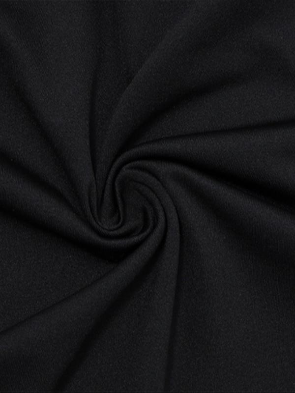 Women's Solid Hollow Out Round Neck Bodysuit, Fashion Casual Long Sleeve Bodysuit for Daily Outdoor Wear, Women Clothing for Summer