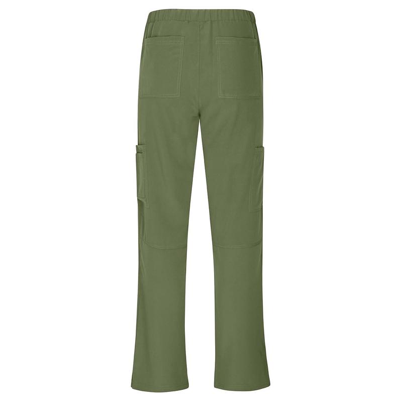 ACTIVE UNIFORMS Women's Cool Stretch V-Neck Scrub Set with Cargo Pockets, 4-Way Stretch, Regular & Petite Sizes Womenswear Breathable Comfort Fit Top and Pants