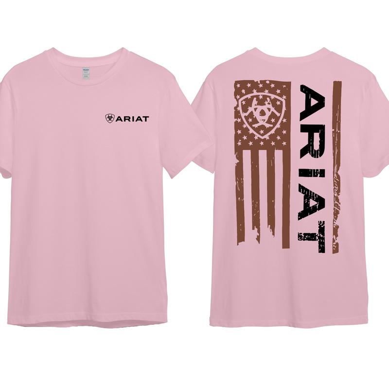 Western Ariat Merica Flag Shirt Mens Ariat Hoodie, Cotton Crewneck Unisex Pull Over Hoodie Sweatshirt T-Shirt for Men and Women