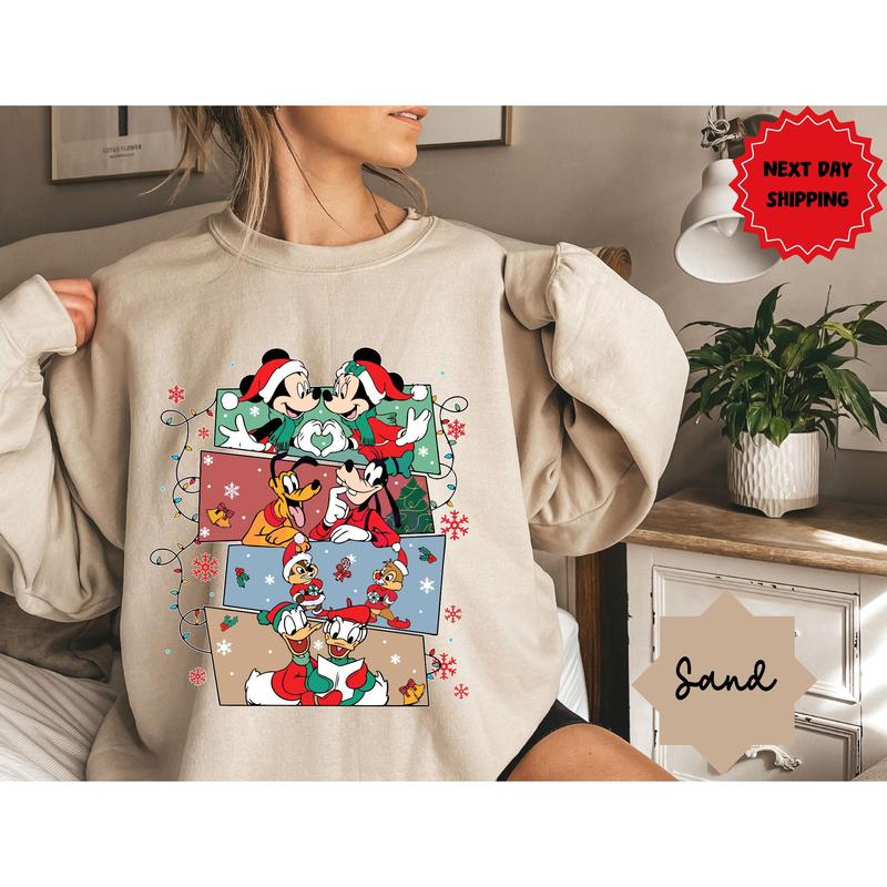 Christmas Mickeyy And Friends Polaroid Shirt, Retro Disneyy Christmas Shirt, Mickeyy Christmas Party Shirt, Mickeyy and Friends Youth Shirt XUK4U