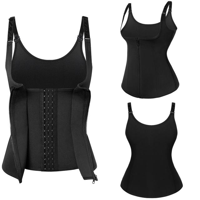 Waist Trainer Corset Vest for Women Tummy Control Girdle Shapewear Sport Workout Body Shaper Tank Top With Adjustable Strap, Fajas Para Mujer Womenswear Flat