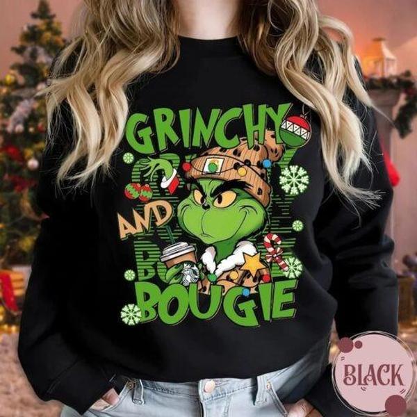 Grinc and Bougie in Carhart hat and jacket drinking coffee Unisex Sweatshirt T-Shirt Hoodie Fit Spandex