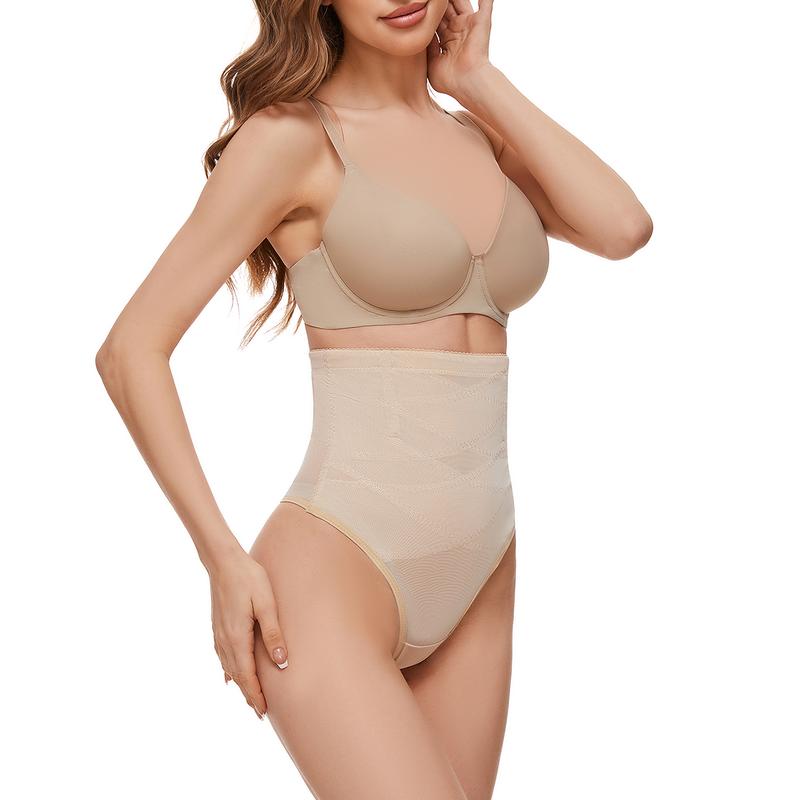 ODPQO Thong Shapewear Tummy Control Underwear for Women High Waisted Stay-Put Body Shaper Girdle Targeted psd girls sculpttouch waisttrainer shapermint skimsdoop solwaisttrainer Womenswear Lady Compression Spaghetti Strap