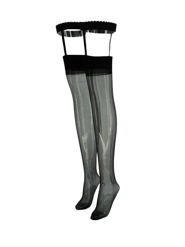 Women's 1 Pair Contrast Mesh Sheer Cut Out Sexy Stockings, Sexy Comfy Breathable Stockings for Party, Fashion Ladies Stockings for All Seasons
