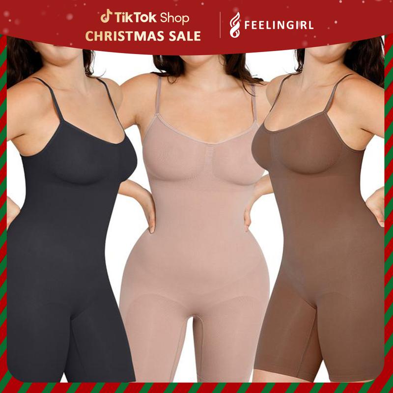 FeelinGirl Shapewear for Women Butt Lifter Bodysuit Tummy Control Seamless Shapewear Comfort Womenswear 3