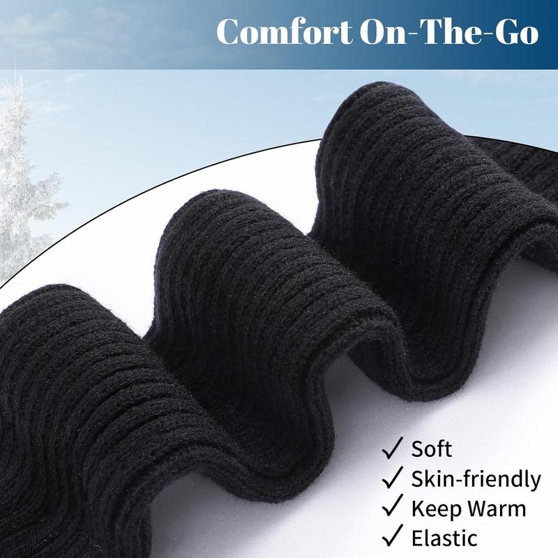 Leg Warmers for Women - Leg Warmers 80s Ribbed Knitted Long Socks for Party Sports