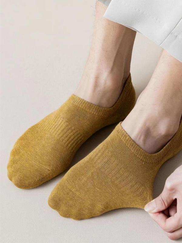 Women's 10 Pairs Solid Invisible Socks, Casual Comfy Breathable Moisture Wicking Socks for Daily Wear, Multipack Low Cut Socks for Women