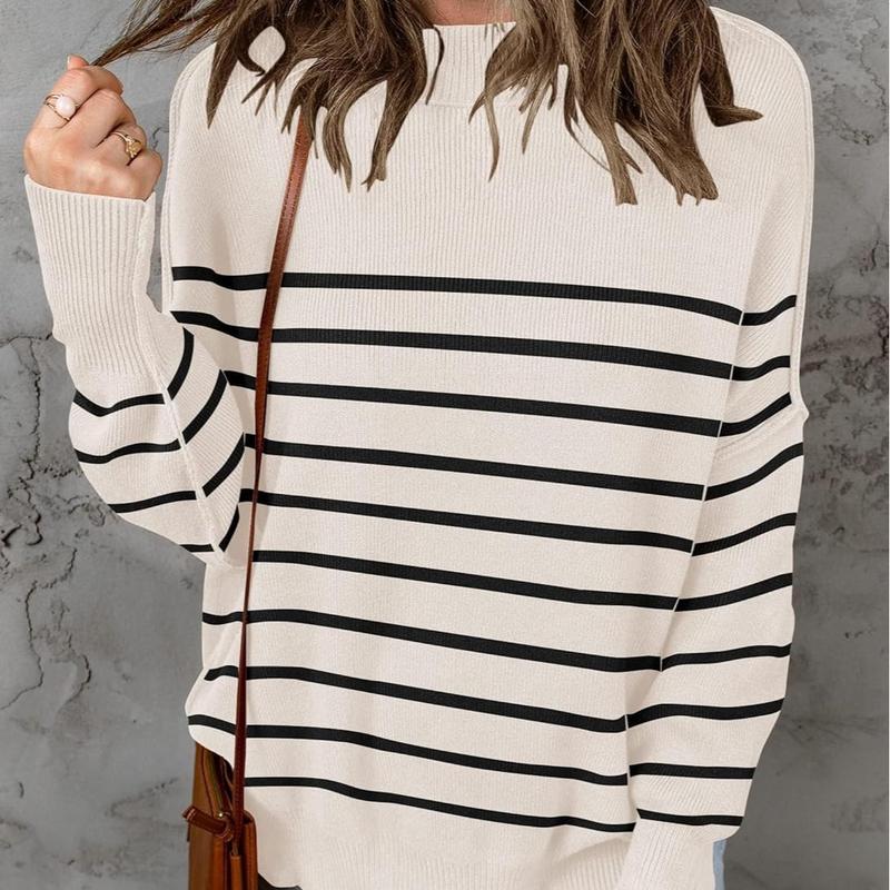 ZESICA Women's Fall Winter Oversized Sweaters Long Sleeve Mock Neck Ribbed Knit Side Slit Loose Pullover Tops Musthaves Trendtok Febrero Valentines2024 Tiktokshopvalentinesday Diadesanvalentin Blackhistorymonth Januarydump Pinkaesthetic Shoppingaddict