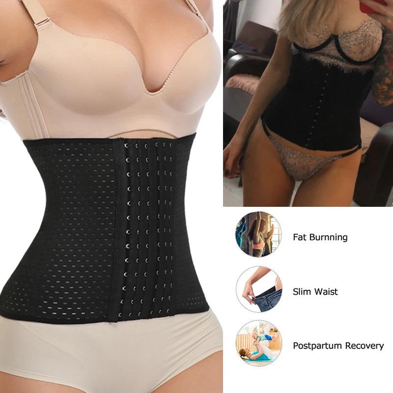 Classic Waist Trainer Body Shaper Breathable Tummy Control Slimming Belt Corset Hourglass Shapewear Women Adjustable Sheath Band